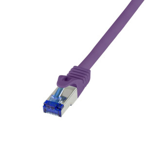 LogiLink C6A069S RJ45 CAT 6a S/FTP 3.00m Violett 1St.