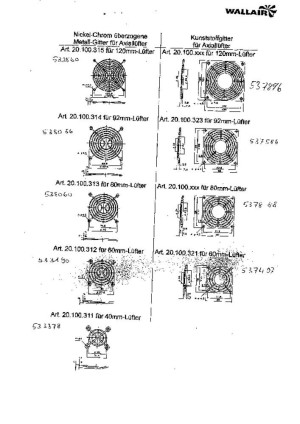 Wallair N40974 Lftergitter (B x H) 9.2cm x 9.2cm