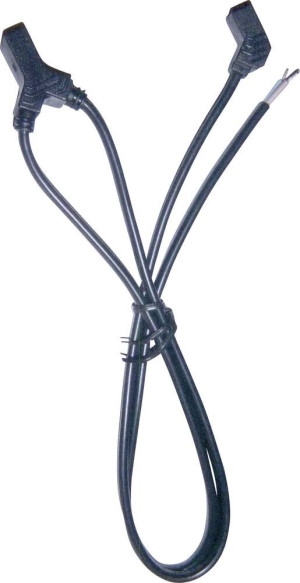 Wallair N40985 2fach Lfter-Anschlusskabel Schwarz