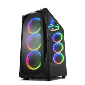 Sharkoon REV300 RGB E-ATX-Tower Gehuse ohne Netzteil