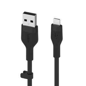 Belkin Flex Lightning/USB-A, Apple zert., 1m, schwarz
