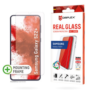 DISPLEX Real Glass + Case Schutzset fr Samsung Galaxy S22+