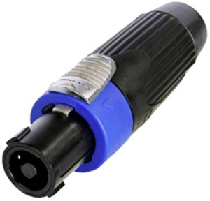 Neutrik NLT4FXXBAG Stecker Schwarz/Blau 1St.