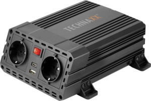 Technaxx Wechselrichter TE19 600W 12 V/DC - 230 V/AC
