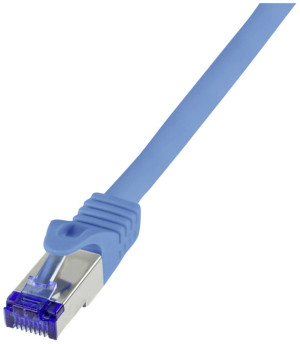 LogiLink C6A106S RJ45 CAT 6a S/FTP 15.00m Blau 1St.