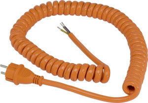 AS Schwabe 70430 Strom Anschlusskabel Orange 5m