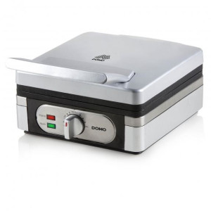 DOMO DO9047W Waffeleisen Silber