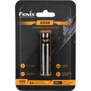 Fenix E05schwarz Mini-Taschenlampe