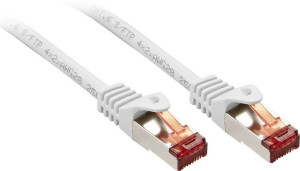 LINDY 47381 RJ45 Netzwerkkabel, Patchkabel 0.50m Wei 1St.