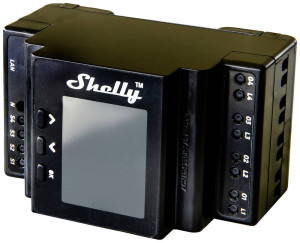Shelly 4Pro PM Hutschienenrelais Bluetooth, Wi-Fi