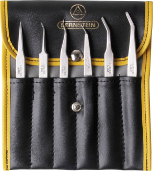 Bernstein Tools 5-050 Pinzetten-Set 6teilig