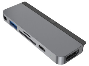Hyper HD319B-GRY 6-in-1 iPad Pro USB-C Hub, Grau