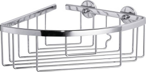 Tesa 40200-00000-00 ALUXX Eckduschkorb Klebstoff Chrom (glnzend)