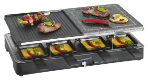 Clatronic RG 3518 Raclette 8Pfnnchen Schwarz
