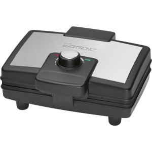 Clatronic WA 3606 Waffeleisen Schwarz, Silber