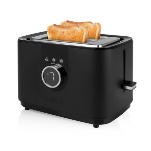 Princess 142360 Toaster mit Brtchenaufsatz Schwarz