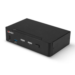 LINDY KVM-Umschalter Display-Port 7680 x 4320 Pixel