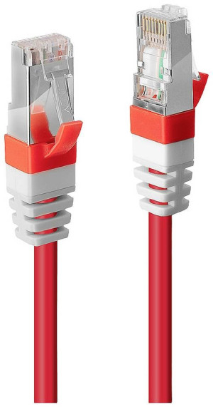 LINDY 45387 RJ45 Netzwerkkabel, Patchkabel 3.00m Rot 1St.