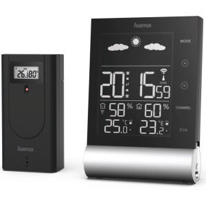 Hama Wetterstation Black Line schwarz                   186417