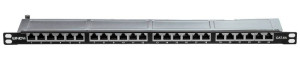 LINDY 24 Port Netzwerk-Patchpanel 483mm (19\ ) CAT 6a 0.5 HE