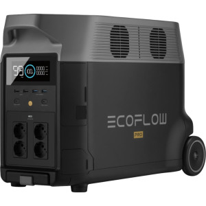 ECOFLOW Delta Pro Powerstation LiFe Schwarz mit Laderegler