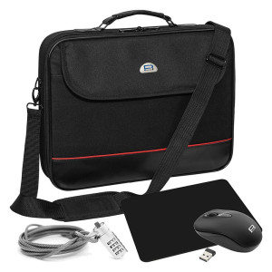 PEDEA Laptop Starterset Trendline 33,8cm (13,3"), schwarz