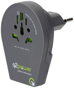 Q2 Power q2-1-1.00200-TH Reiseadapter
