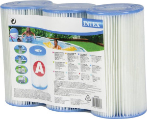 Intex 29003 Filterkartusche Typ A, 3er Blau, Wei