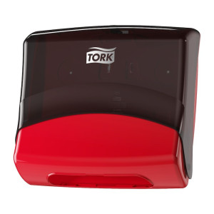 TORK Einzeltuchspender Rot und Schwarz W4 654008 1St.
