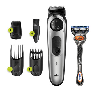 Braun 81705173 tondeuse  barbe Noir, Argent - Braun 81705173,