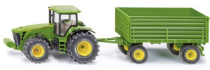 SIKU Spielwaren Traktor mit Anhnger Fertigmodell Landwirtschafts