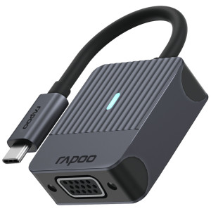 Rapoo USB-C Adapter, USB-C auf VGA grau