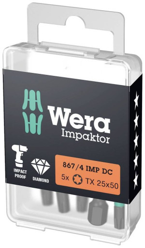 Wera 05057665001 Torx-Bit T 25 F 6.3 5St.