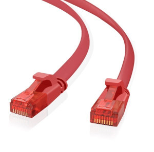 ultra slim Patchkabel S/FTP Cat 6A rot 10,0m