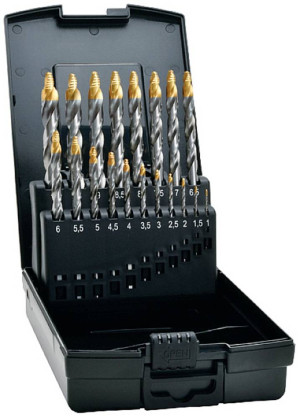Exact 74561 HSS TIN-TIP Spiralbohrer DIN 338 1 Set