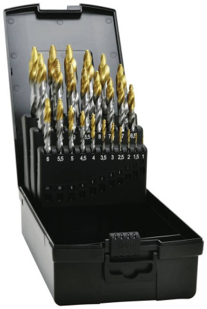 Exact 74562 HSS TIN-TIP Spiralbohrer DIN 338 1 Set