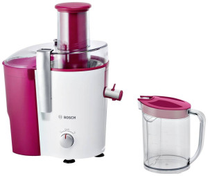 Bosch Haushalt Entsafter MES25C0 700W Wei, Weinrot