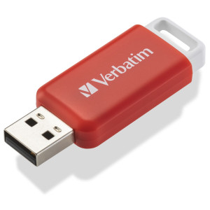 Verbatim V DataBar USB 2.0 Drive USB-Stick 16GB Rot 49453 USB 2.0