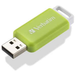 Verbatim V DataBar USB 2.0 Drive USB-Stick 32GB Grn 49454 USB 2.0