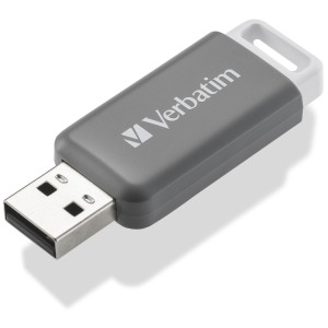 Verbatim V DataBar USB 2.0 Drive USB-Stick 128GB Grau 49456 USB 2.0