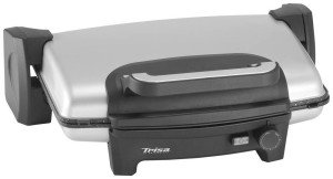 Trisa Hot Snack Elektro Kontaktgrill Schwarz/Silber