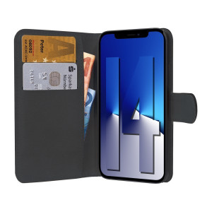 PEDEA Book Cover Classic fr iPhone 14, schwarz