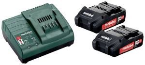 Metabo Basic-Set 2 x 2.0Ah 685161000 Werkzeug-Akku 18V 2.0Ah Li-Ion
