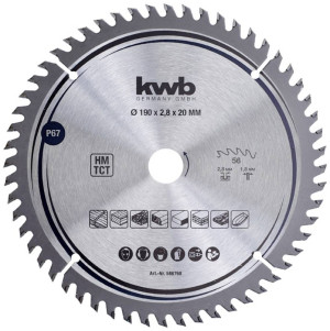 Kwb 586768 Hartmetall Kreissgeblatt 190 x 20mm 1St.