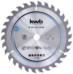 Kwb 586557 Hartmetall Kreissgeblatt 190 x 16mm 1St.