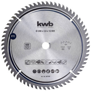 Kwb 587168 Hartmetall Kreissgeblatt 200 x 16mm 1St.