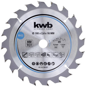 Kwb 584357 Hartmetall Kreissgeblatt 160 x 16mm 1St.