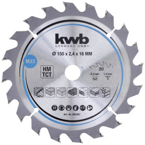 Kwb 583357 Hartmetall Kreissgeblatt 150 x 16mm 1St.