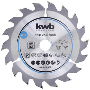 Kwb 581857 Hartmetall Kreissgeblatt 130 x 16mm 1St.