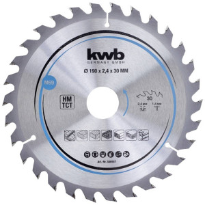 Kwb 586957 Hartmetall Kreissgeblatt 190 x 30mm 1St.